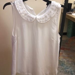 Forever 21 white short sleeve blouse